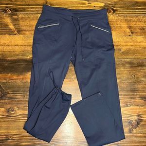 Navy Athleisure Dress Pants